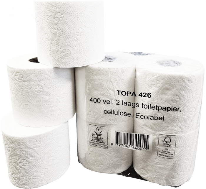 Voodeelverpakking toiletpapier 40 rollen 400vel 2lgs